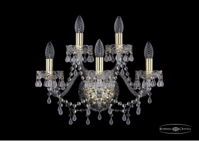 Светильник настенный бра Bohemia Ivele 1410B/3+2/160/G/V0300