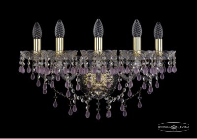 Светильник настенный бра Bohemia Ivele 1410B/5/195/XL/G/V7010