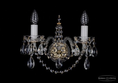 Светильник настенный бра Bohemia Ivele 1411B/2/141G Светильник настенный бра Bohemia Ivele 1411B/2/141G