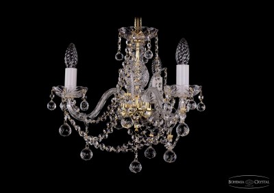 Люстра хрустальная Bohemia Ivele 1411/3/141/G/Balls Люстра хрустальная Bohemia Ivele 1411/3/141/G/Balls