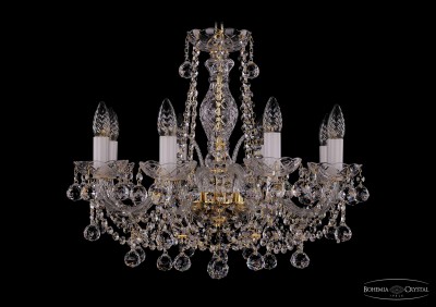 Люстра хрустальная Bohemia Ivele 1411/8/195/G/Balls