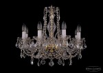Люстра хрустальная Bohemia Ivele 1411/8/195/G/Leafs