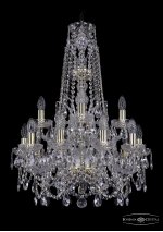 Люстра хрустальная Bohemia Ivele 1411/10+5/195/XL-80/2d/G