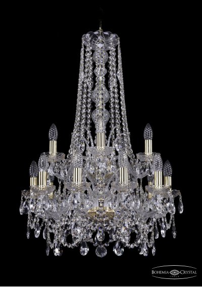 Люстра хрустальная Bohemia Ivele 1411/10+5/195/h-83/2d/G