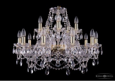 Люстра хрустальная Bohemia Ivele 1411/10+5/240/G