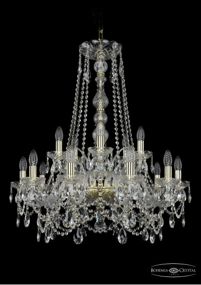 Люстра хрустальная Bohemia Ivele 1411/10+5/240/h-84/G