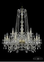Люстра хрустальная Bohemia Ivele 1411/10+5/240/h-84/G