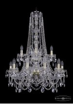 Люстра хрустальная Bohemia Ivele 1411/10+5/240/h-94/2d/G