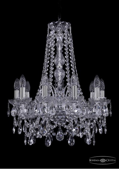 Люстра хрустальная Bohemia Ivele 1411/10/160/h-64/Ni