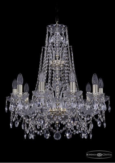 Люстра хрустальная Bohemia Ivele 1411/10/195/XL-65/G