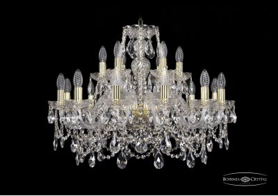 Люстра хрустальная Bohemia Ivele 1411/12+6/240/G Люстра хрустальная Bohemia Ivele 1411/12+6/240/G
