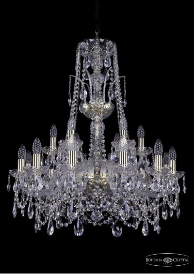 Люстра хрустальная Bohemia Ivele 1411/12+6/240/XL-83/G Люстра хрустальная Bohemia Ivele 1411/12+6/240/XL-83/G