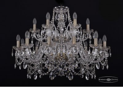Люстра хрустальная Bohemia Ivele 1411/12+6/300/2d/Pa Люстра хрустальная Bohemia Ivele 1411/12+6/300/2d/Pa