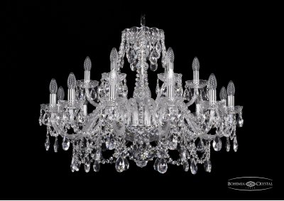 Люстра хрустальная Bohemia Ivele 1411/12+6/300/Ni Люстра хрустальная Bohemia Ivele 1411/12+6/300/Ni