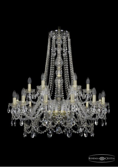 Люстра хрустальная Bohemia Ivele 1411/12+6/300/h-94/G Люстра хрустальная Bohemia Ivele 1411/12+6/300/h-94/G