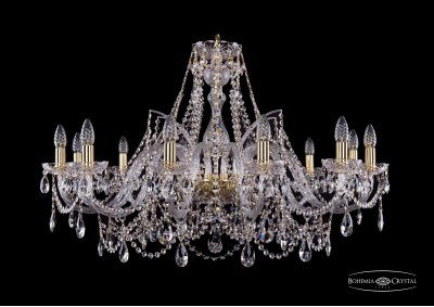 Люстра хрустальная Bohemia Ivele 1411/12/360/G Люстра хрустальная Bohemia Ivele 1411/12/360/G