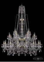 Большая Люстра хрустальная Bohemia Ivele 1411/16+8+4/400/XL-150/2d/G