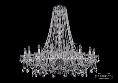 Люстра хрустальная Bohemia Ivele 1411/18/400/h-113/Ni