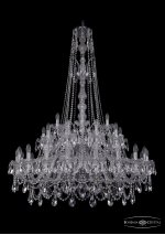Люстра хрустальная Bohemia Ivele 1411/20+10+5/400/XL-155/2d/Ni