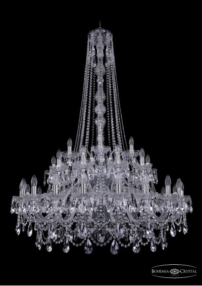 Люстра хрустальная Bohemia Ivele 1411/20+10+5/400/h-155/2d/Ni Люстра хрустальная Bohemia Ivele 1411/20+10+5/400/h-155/2d/Ni