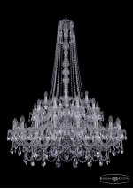 Люстра хрустальная Bohemia Ivele 1411/20+10+5/400/h-155/2d/Ni