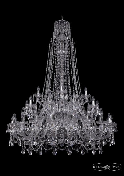 Люстра хрустальная Bohemia Ivele 1411/20+10+5/460/XL-175/2d/Ni