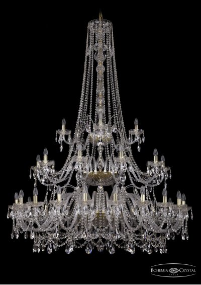 Люстра хрустальная Bohemia Ivele 1411/20+10+5/530/h-202/3d/G