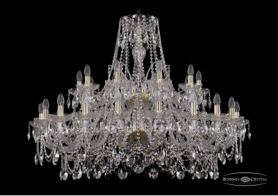 Люстра хрустальная Bohemia Ivele 1411/20+10/400/2d/G
