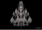 Люстра хрустальная большая Bohemia Ivele 1411/20/360-115/2d/G