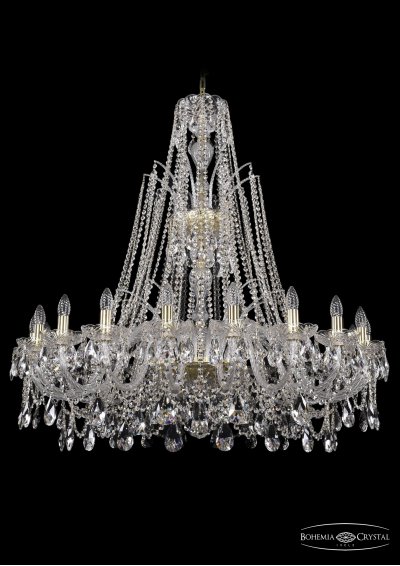 Люстра хрустальная Bohemia Ivele 1411/20/400/XL-120/G