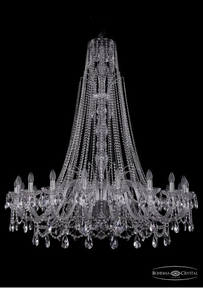 Люстра хрустальная Bohemia Ivele 1411/20/460/XL-154/Ni