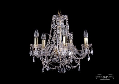 Люстра хрустальная Bohemia Ivele 1411/5/160/G/Leafs
