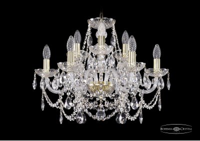 Люстра хрустальная Bohemia Ivele 1411/6+3/195/G Люстра хрустальная Bohemia Ivele 1411/6+3/195/G