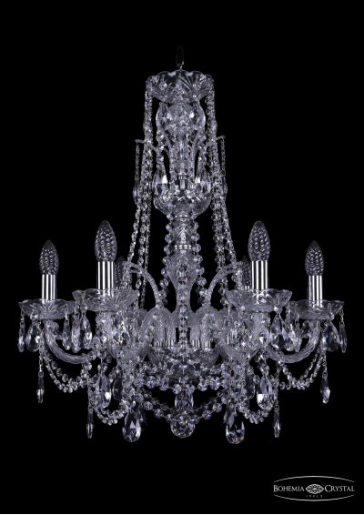 Люстра хрустальная Bohemia Ivele 1411/6/195/XL-63/Ni Люстра хрустальная Bohemia Ivele 1411/6/195/XL-63/Ni
