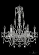 Люстра хрустальная Bohemia Ivele 1411/6/195/h-62/Ni