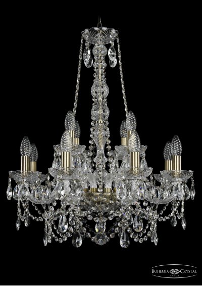 Люстра хрустальная Bohemia Ivele 1411/8+4/195/h-70/Pa