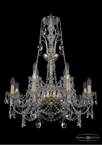 Люстра хрустальная Bohemia Ivele 1411/8+4/240/XL-83/G Люстра хрустальная Bohemia Ivele 1411/8+4/240/XL-83/G