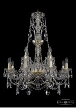 Люстра хрустальная Bohemia Ivele 1411/8+4/240/XL-83/G