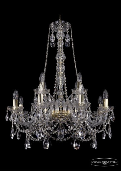 Люстра хрустальная Bohemia Ivele 1411/8+4/240/h-83/G Люстра хрустальная Bohemia Ivele 1411/8+4/240/h-83/G
