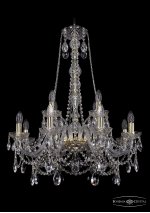 Люстра хрустальная Bohemia Ivele 1411/8+4/240/h-83/G