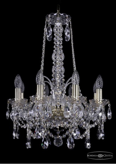 Люстра хрустальная Bohemia Ivele 1411/8/141/h-62/G