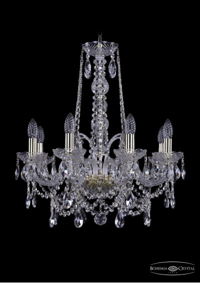 Люстра хрустальная Bohemia Ivele 1411/8/195/h-65/G