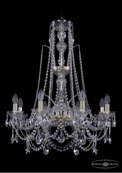 Люстра хрустальная Bohemia Ivele 1411/8/240/XL-83/G