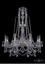 Люстра хрустальная Bohemia Ivele 1411/8/240/XL-83/G