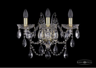 Светильник настенный бра Bohemia Ivele 1411B/3/160/XL/G