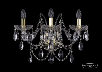 Светильник настенный бра Bohemia Ivele 1411B/3/195/XL/G