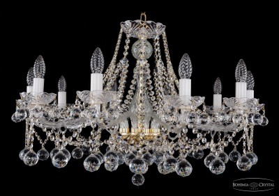 Люстра хрустальная Bohemia Ivele 1413/10/300/G/Balls