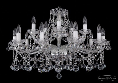 Люстра хрустальная Bohemia Ivele 1413/10+5/300/Ni/Balls