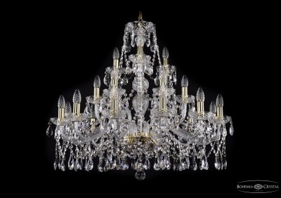 Люстра хрустальная Bohemia Ivele 1413.12+6+3.300.G Люстра хрустальная Bohemia Ivele 1413.12+6+3.300.G