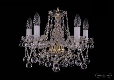 Люстра хрустальная Bohemia Ivele 1413/5/141/G/Balls Люстра хрустальная Bohemia Ivele 1413/5/141/G/Balls